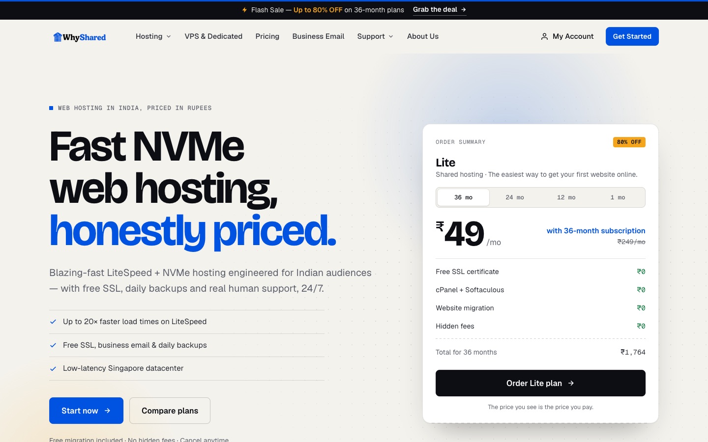 WhyShared website homepage